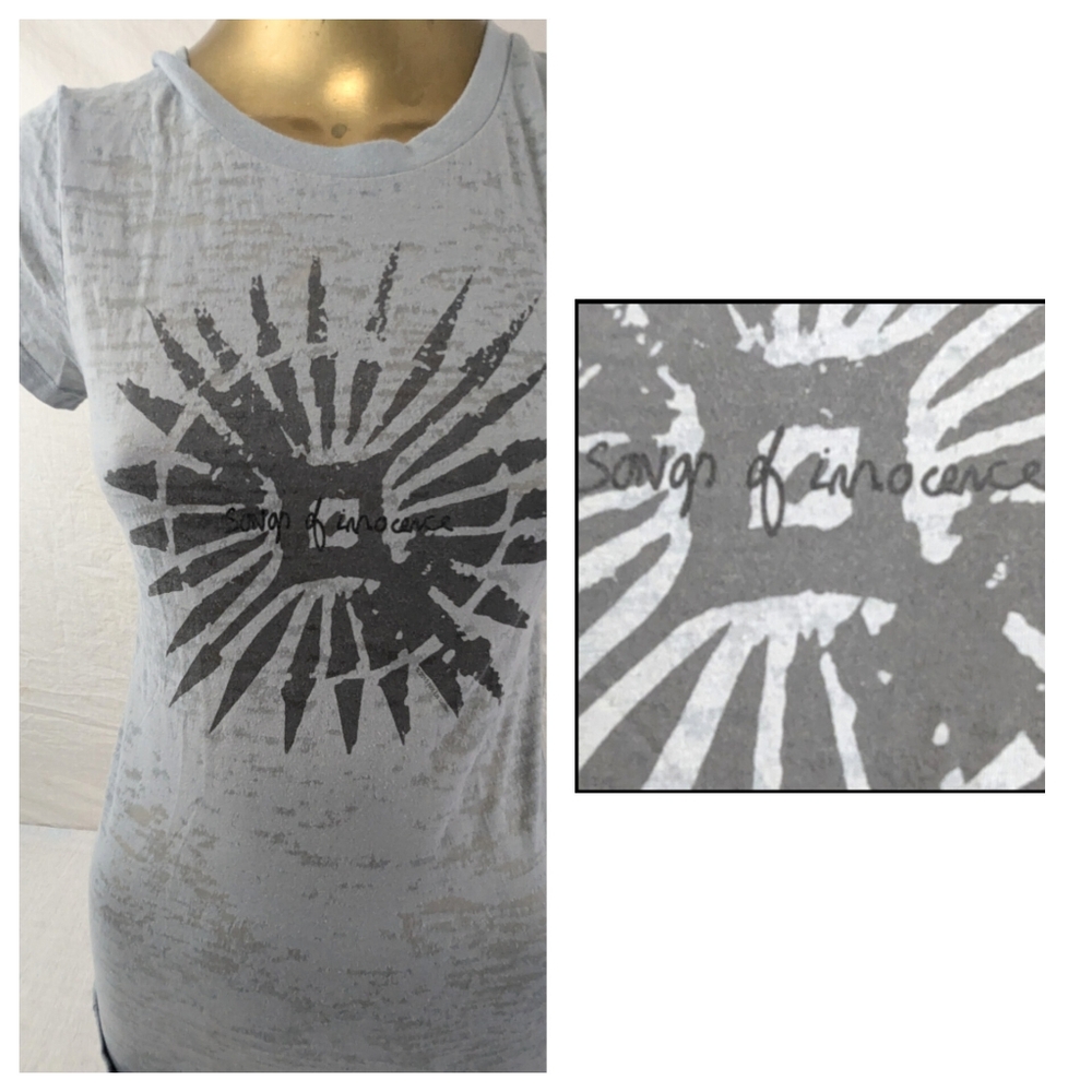 U2 Concert Songs of Innocence 2015 Concert Tour Cap Sleeve Tee Shirt Small